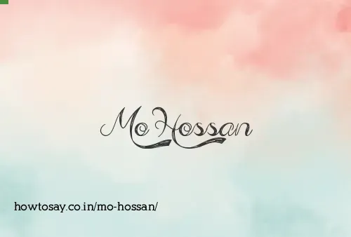 Mo Hossan