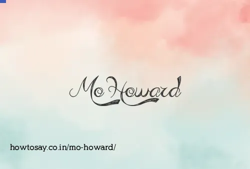 Mo Howard