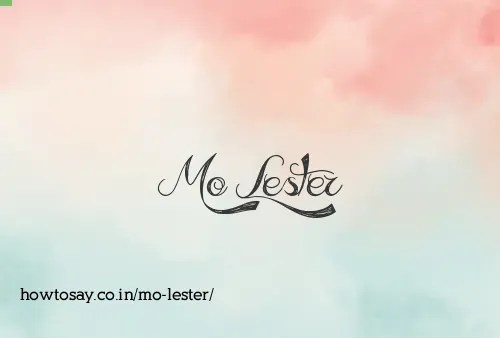 Mo Lester