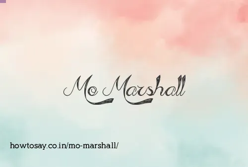Mo Marshall