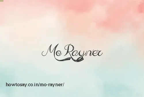 Mo Rayner