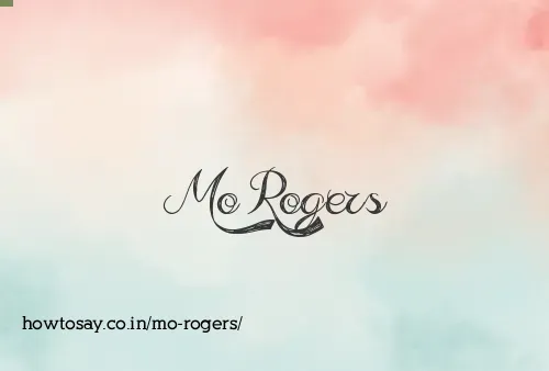 Mo Rogers
