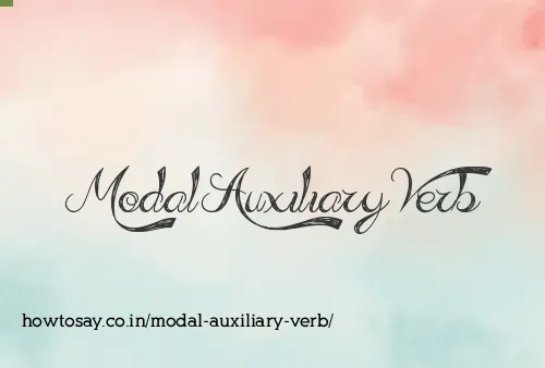 Modal Auxiliary Verb