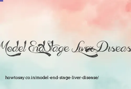 Model End Stage Liver Disease