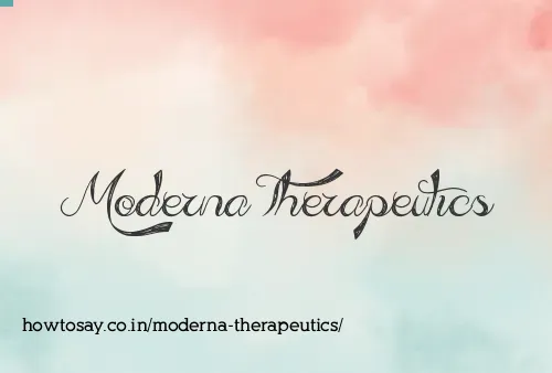 Moderna Therapeutics