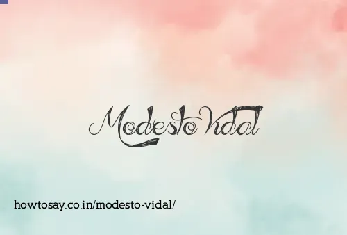 Modesto Vidal