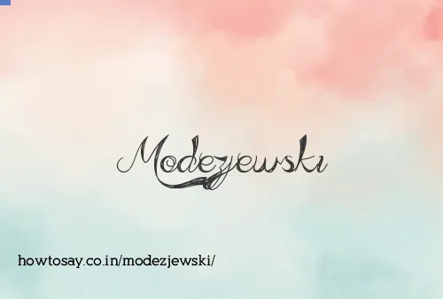 Modezjewski