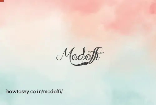Modoffi