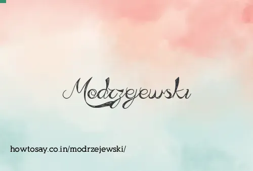 Modrzejewski