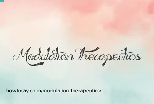 Modulation Therapeutics
