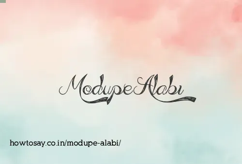 Modupe Alabi