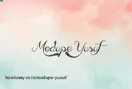 Modupe Yusuf