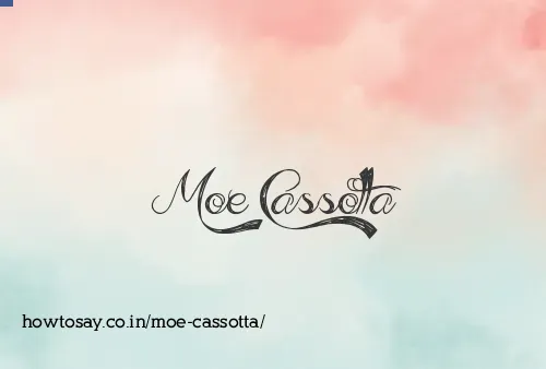 Moe Cassotta