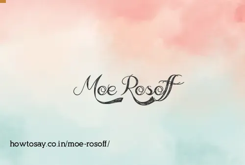 Moe Rosoff