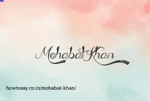 Mohabat Khan