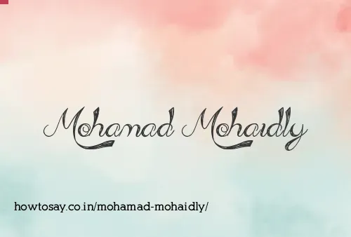 Mohamad Mohaidly
