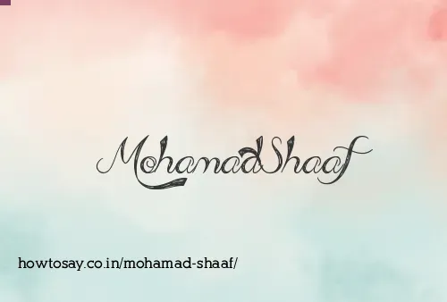 Mohamad Shaaf