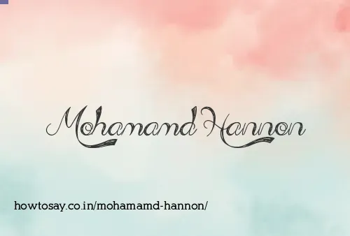 Mohamamd Hannon