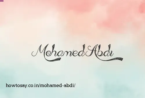 Mohamed Abdi