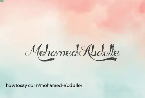 Mohamed Abdulle