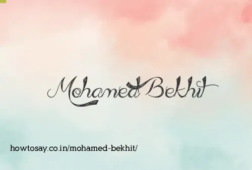 Mohamed Bekhit