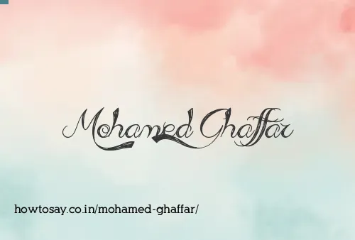 Mohamed Ghaffar