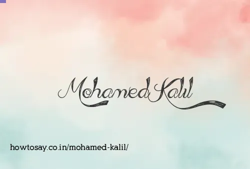 Mohamed Kalil