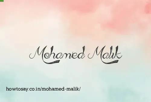 Mohamed Malik