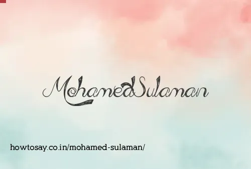 Mohamed Sulaman