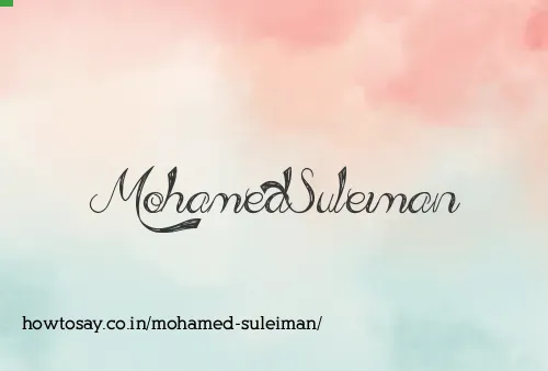 Mohamed Suleiman