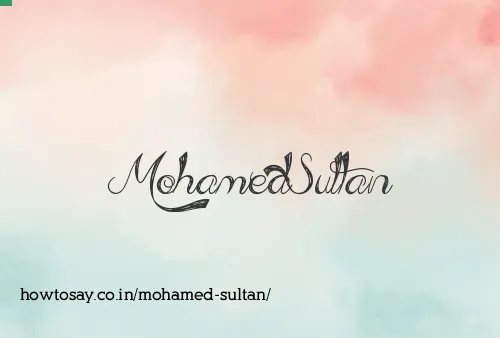 Mohamed Sultan
