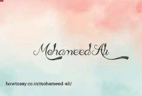 Mohameed Ali