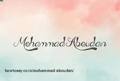 Mohammad Aboudan