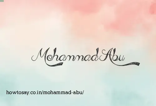 Mohammad Abu