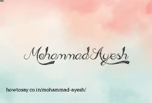 Mohammad Ayesh