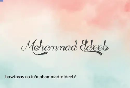 Mohammad Eldeeb