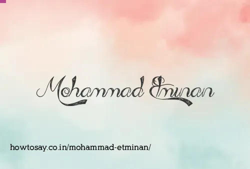 Mohammad Etminan
