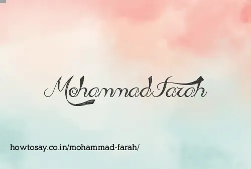 Mohammad Farah