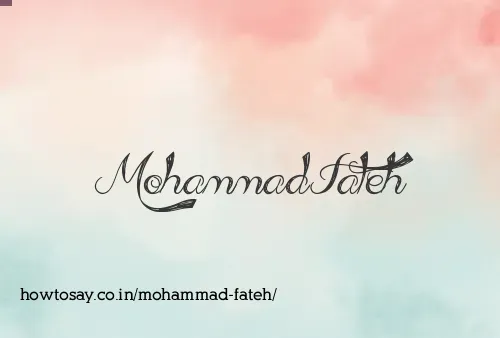Mohammad Fateh