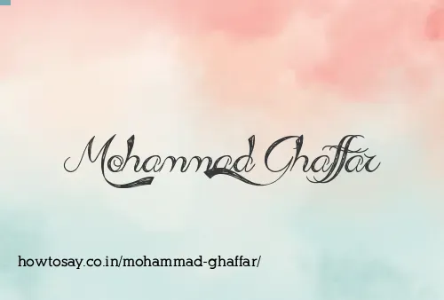 Mohammad Ghaffar