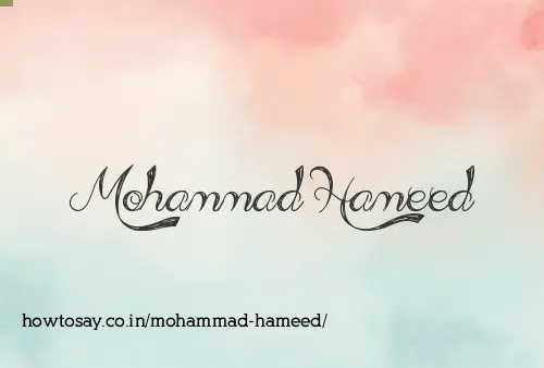 Mohammad Hameed