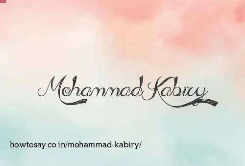 Mohammad Kabiry