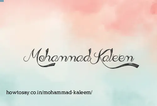 Mohammad Kaleem