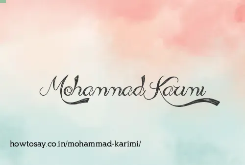 Mohammad Karimi