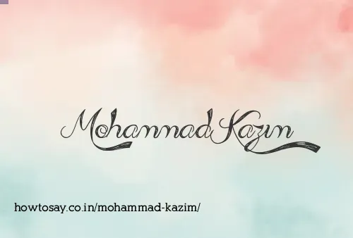 Mohammad Kazim
