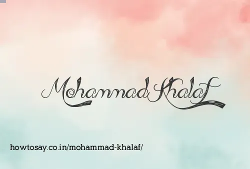 Mohammad Khalaf