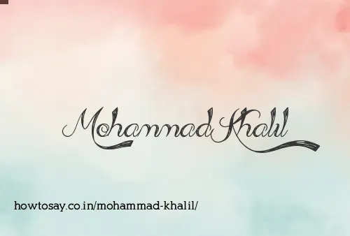 Mohammad Khalil