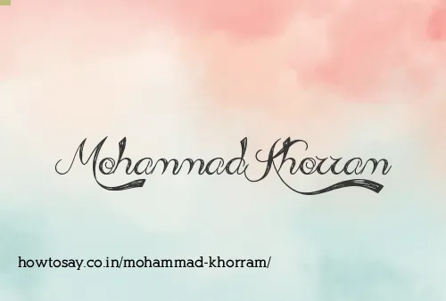 Mohammad Khorram