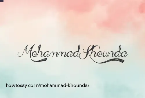Mohammad Khounda