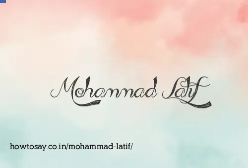 Mohammad Latif